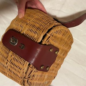 Etienne Aigner Wicker Basket Bag